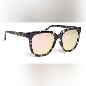 Invicta Polarized Tortoise Shell Frame Sunglasses, Champagne, Unisex